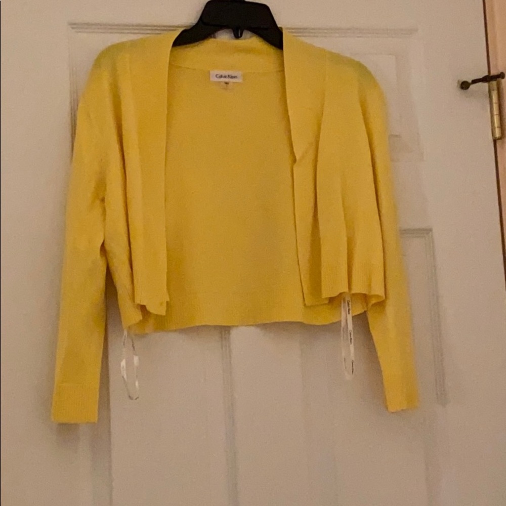 Yellow Calvin Klein Sweater